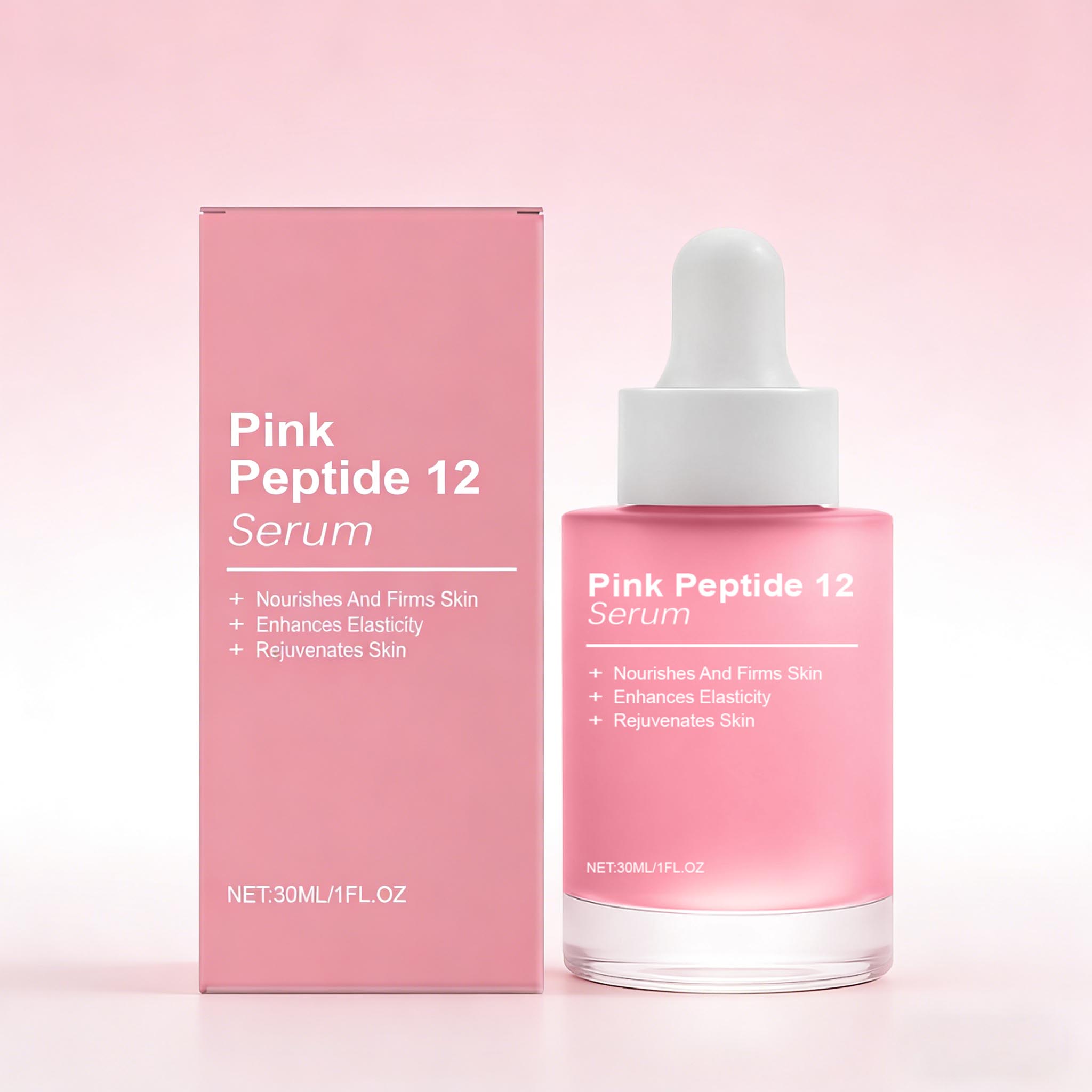 Różowe Peptydowe Serum do Twar – Skincare Niacinamide recenzja i cena