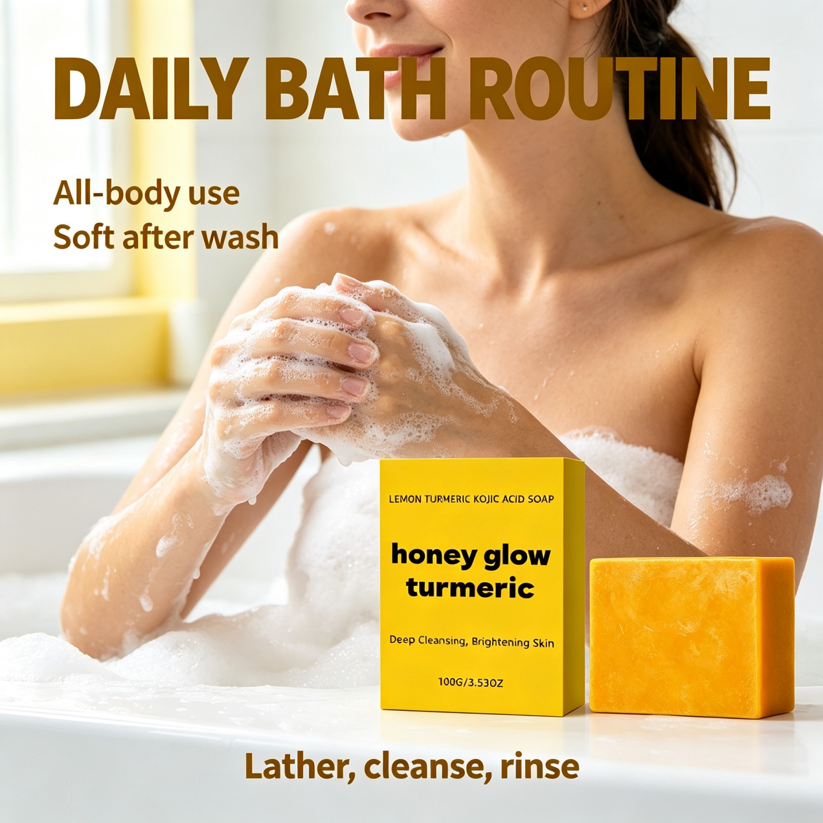 Mydło w kostce z kurkumą i kwa – Kojic Acid Soap recenzja i cena