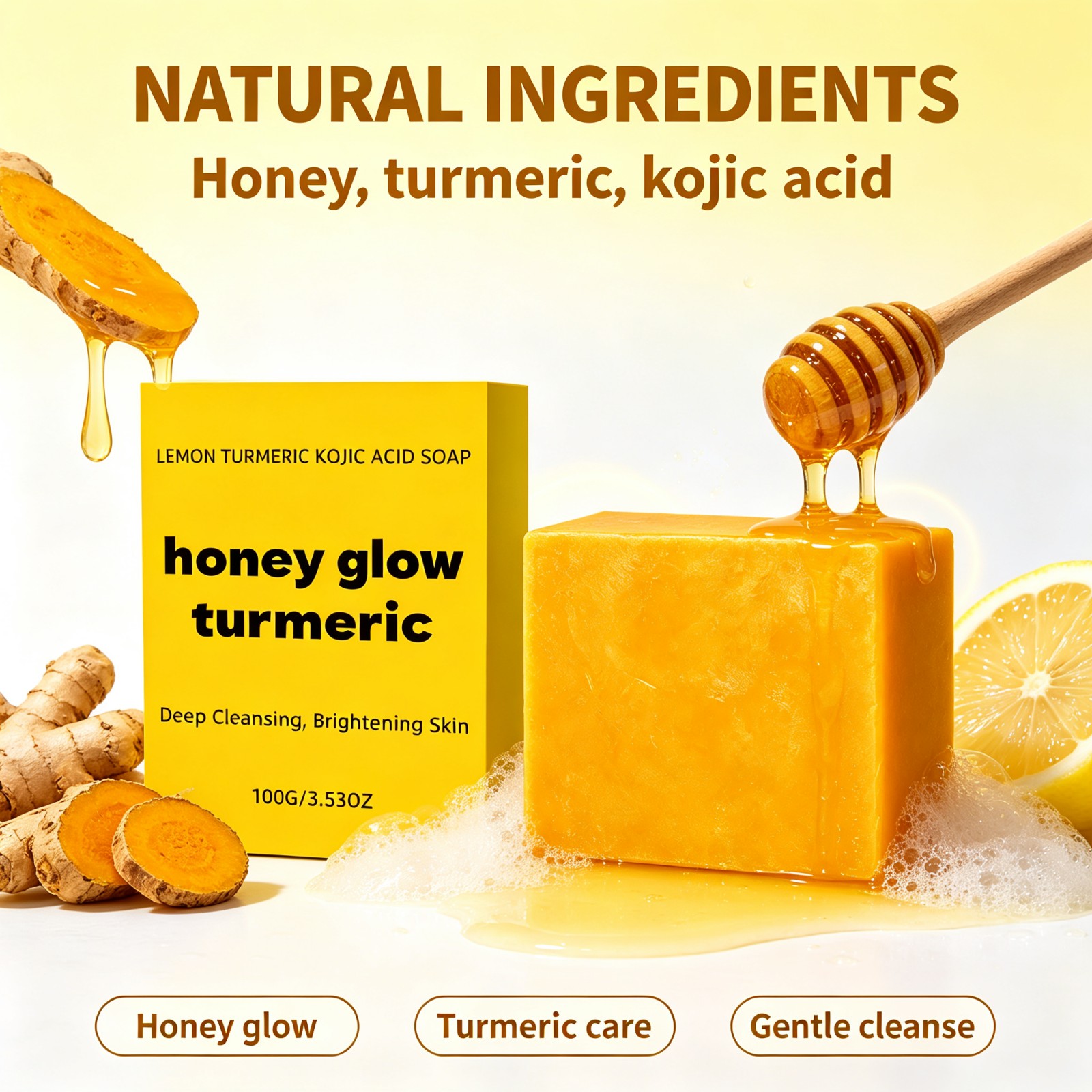 Mydło w kostce z kurkumą i kwa – Kojic Acid Soap recenzja i cena